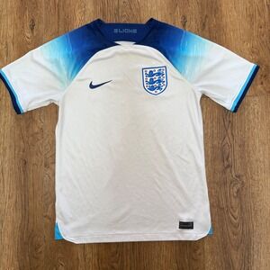 Nike Dri-FIT England Home Soccer Jersey 3 Lions Mens Size S Shirt Sportswear